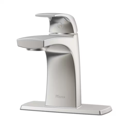 Pfister Karci 4-inch Single-Handle Bathroom/Vanity Faucet, Nickel