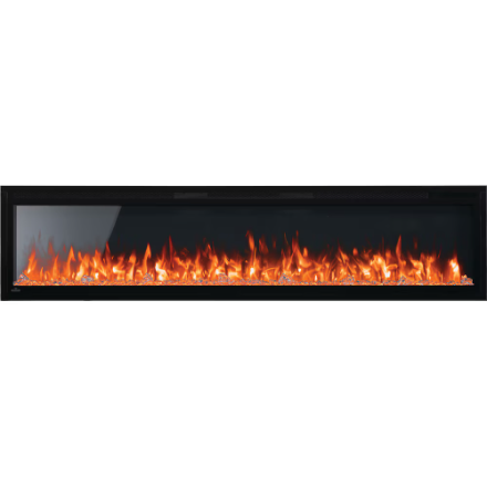 Napoleon Entice 72-inch Surface Mounted or Built-in Wall Electric Fireplace