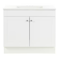 Glacier Bay Addison 36-inch W Bathroom Vanity in White With Sink