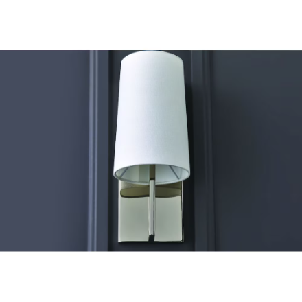 1-Light Wall Sconce With Polished Nickel Finish