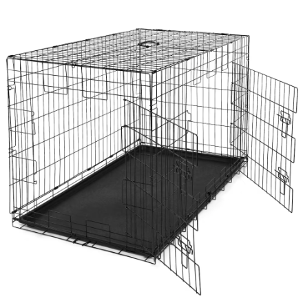 48" W Foldable Dog Crate w/Divider Panel