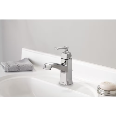 MOEN Conway Single Hole Single-Handle Bathroom Sink Faucet/Tap in Chrome