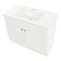 Glacier Bay Addison 36-inch W Bathroom Vanity in White With Sink