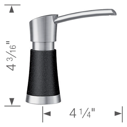 Blanco ARTONA Soap Dispenser - PVD Steel/Anthracite