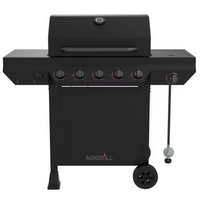 Nexgrill 5-Burner Liquid Propane Gas Grill with Side Burner in Black