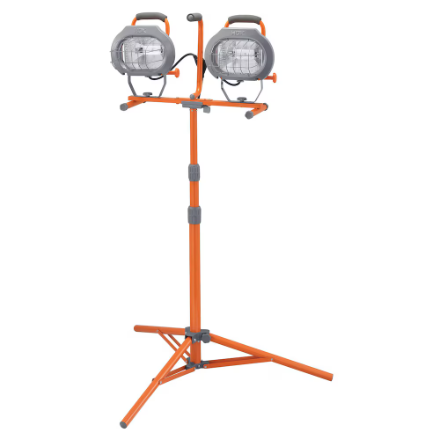 HDX Halogen Indoor/Outdoor Adjustable Height Tripod Work Light