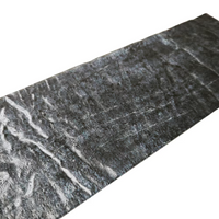 4x12-inch LuxySplash Weathered Charcoal Textured Glass Wall Tile - 1sq. ft. (3pcs)