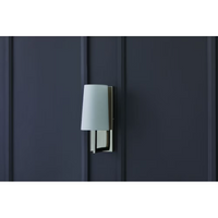 1-Light Wall Sconce With Polished Nickel Finish