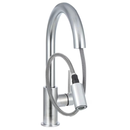 Delta Trinsic Single-Handle Pull-Down Sprayer Kitchen Faucet with MagnaTite Docking in Arctic Stainless