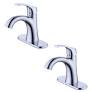 Glacier Bay Single-Handle Bathroom Faucet in Chrome (2-Pack)