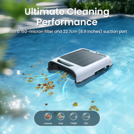 EcoSurfer M2 Solar-Powered Automatic Robotic Pool Skimmer with APP Support and Smart Obstacle Avoidance
