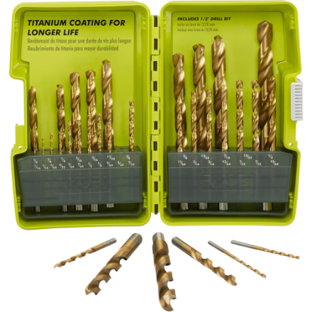 RYOBI Titanium Drill Bit Set (32-Piece)