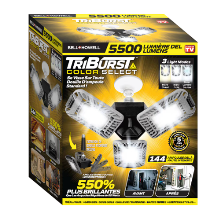 Bell + Howell Triburst Colour Select 5500 Lumen 60-Watt LED Light Bulb