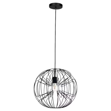 Eglo Okinzuri 1-Light Black Pendant Light