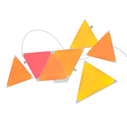 Nanoleaf Shapes - Triangles Multicolor LED Wall Panels Smart Light (7-Pack)