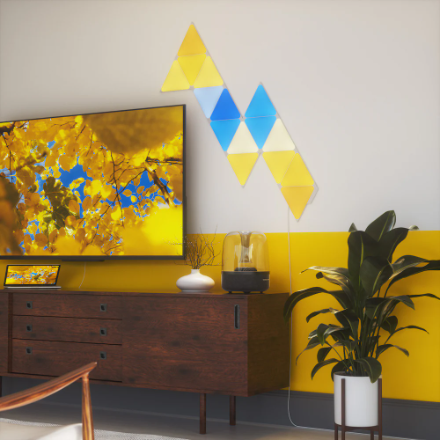 Nanoleaf Shapes - Triangles Multicolor LED Wall Panels Smart Light (7-Pack)