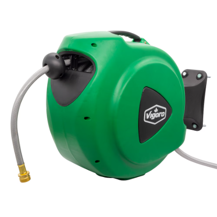 Vigoro 65 ft. Wall Mount Watering Hose Reel