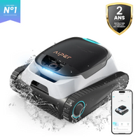 Aiper Scuba N1 Plus: Robotic Pool Vacuum For In/Above Ground Pool Floor, Wall, Waterline - White