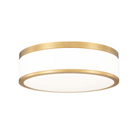 Z-Lite Ballord 1 Light Flush Mount in Modern Gold