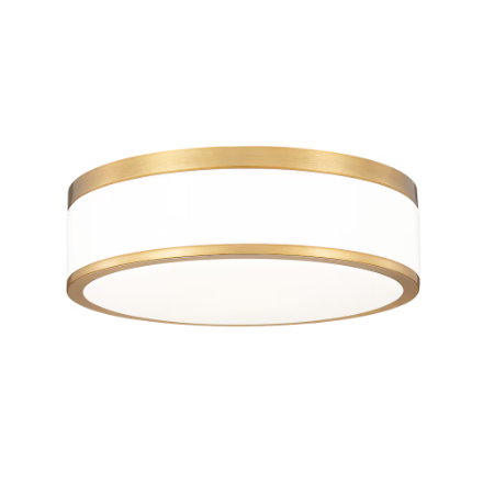 Z-Lite Ballord 1 Light Flush Mount in Modern Gold