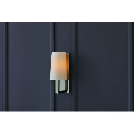 1-Light Wall Sconce With Polished Nickel Finish