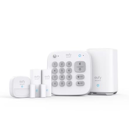 Eufy Security Surveillance System 5-Piece Home Alarm Kit with Keypad, Motion Sensor, 2 Entry Sensors