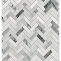 Polished Marble Herringbone Tile 10/Box