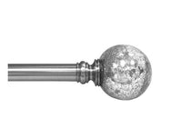 36-72" Drapery Rod Set, Mercury Sphere