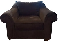 42.5-Inch Brown Armchair
