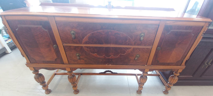 Vintage Honey Brown Sideboard W/Drawers