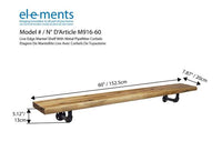 Elements Live Edge Mantel Shelf