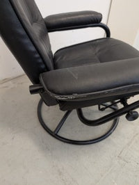 Black Leather Swivel Chair