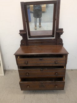Antique Dresser With Mirror