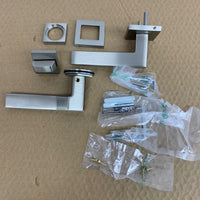 Edmonton Privacy Door Lever Set - Left Hand, Satin Nickel 8025EDM