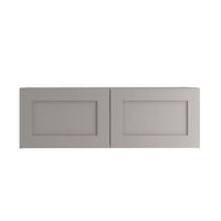 Edson 36x12x24-inch Shaker Style Kitchen Wall Cabinet Cupboard in Taupe Grey