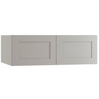 Edson 36x12x24-inch Shaker Style Kitchen Wall Cabinet Cupboard in Taupe Grey