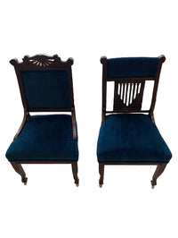 Antique Victorian Eastlake Parlor Chairs - Set Of 2