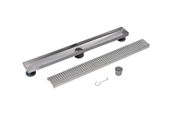 28 inch Ss Linear Drain Square Grate