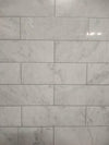 Single Back Shower Wall Panel in Marble