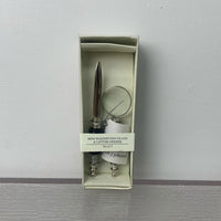 Elegance Magnifying Glass & Letter Opener Set in White