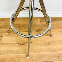 Emma Faux Leather Counter Height Swivel Barstool in Gold