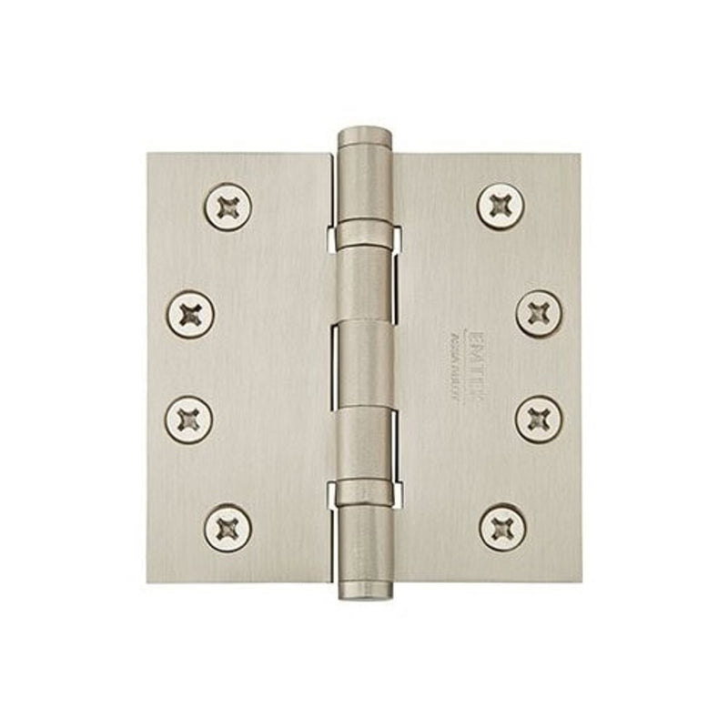 Emtek 4x4 9621414 Brass Hinge in Polished Nickel (Set of 2)