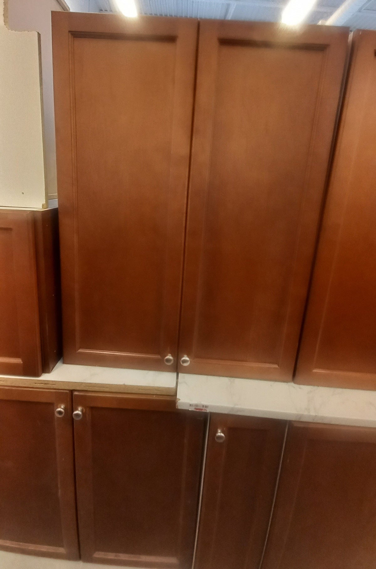 Set of 15 Kitchen Cabinets in Light Brown
