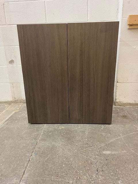 Dark Brown 27 Inch Wide Upper Kitchen Cabinet