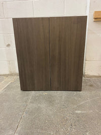 Dark Brown 27 Inch Wide Upper Kitchen Cabinet
