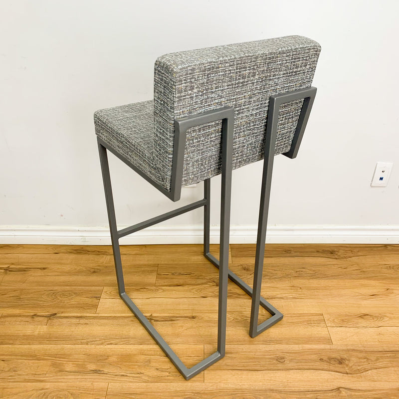 Fabric Counter Height Barstool in Grey