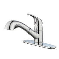 Glacier Bay Demont Single Handle Pullout Kitchen Faucet in Chrome