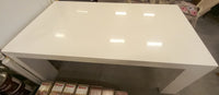 39-Inch x 29-Inch White Dining Table