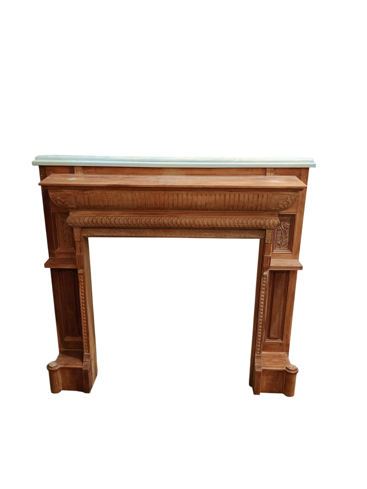 Solid Wood Mantel in Brown