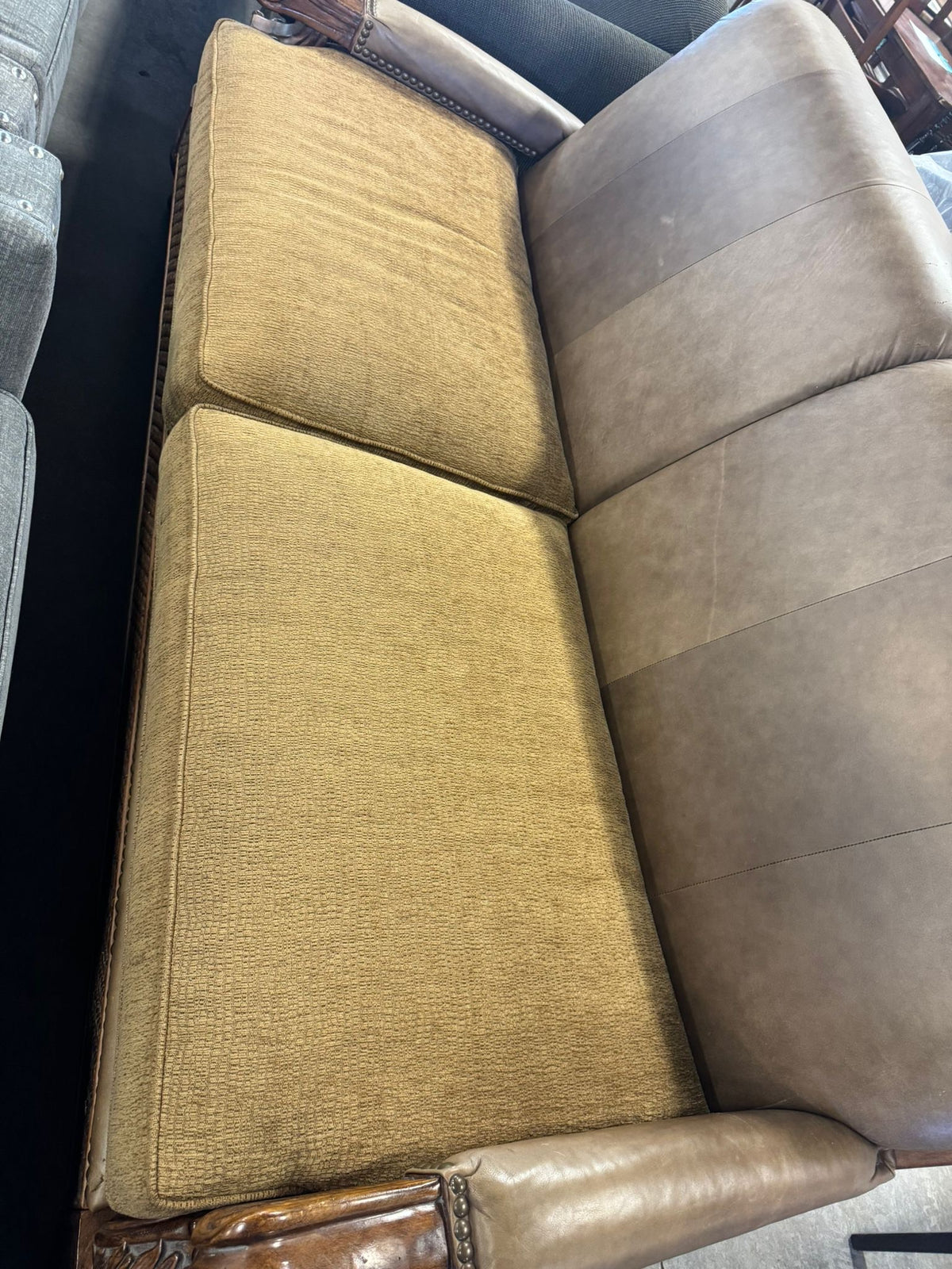 Two-tone upholstery 2 seater sofa